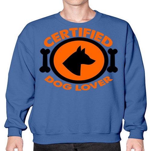 certified dog lover - dogs- Sweatshirt - Crew