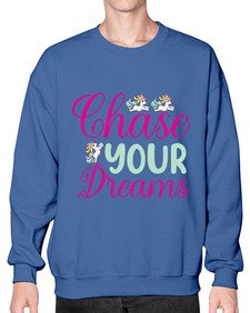 chase your dreams 79# - unicorn- Sweatshirt - Crew