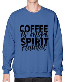 coffee is my spirit animal 820# - tea- Sweatshirt - Crew