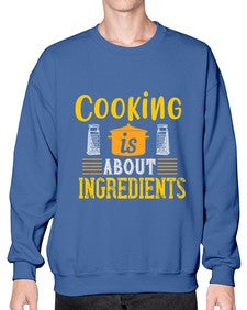 cooking is about ingredients 131# - cooking- Sweatshirt - Crew