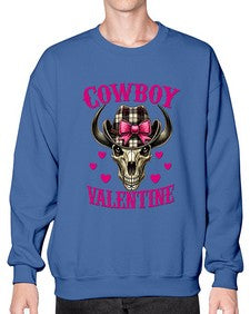 cowboy valentine western valentine 349# - western- Sweatshirt - Crew