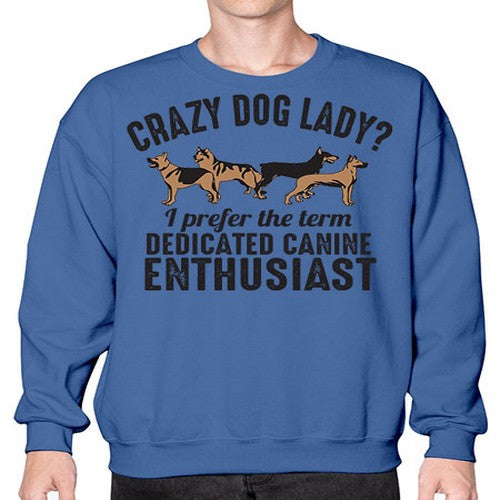 crazy dog lady - dogs- Sweatshirt - Crew