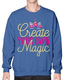 create your own magic 82# - unicorn- Sweatshirt - Crew