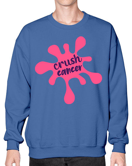 crush cancer Style 14# - breast cancer- Sweatshirt - Crew