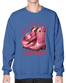 cupid find me a cowboy western 359# - western- Sweatshirt - Crew