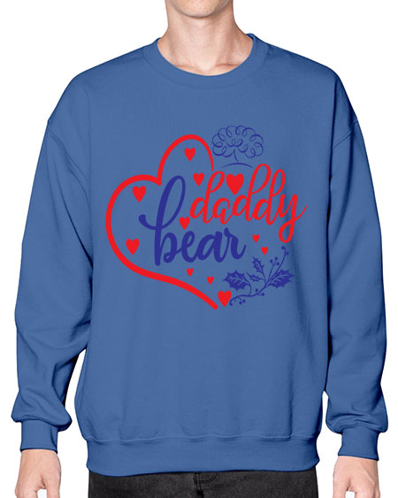 daddy bear 83# - bears - animals- Sweatshirt - Crew