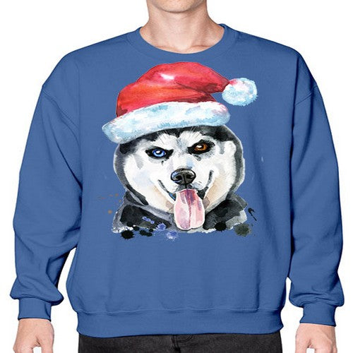 dog hat 104# - dogs- Sweatshirt - Crew
