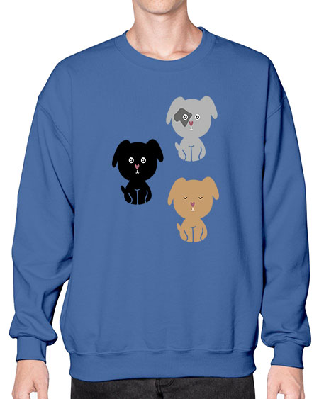 dogs 93# - bears - animals- Sweatshirt - Crew