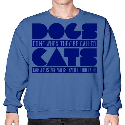 dogs come whey called - dogs- Sweatshirt - Crew