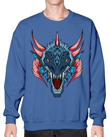 dragon 193# - dragon- Sweatshirt - Crew