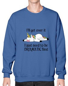 dramatic unicorn 96# - unicorn- Sweatshirt - Crew