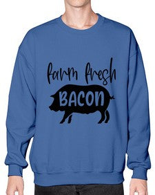 farm fresh bacon 961# - bacon- Sweatshirt - Crew