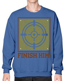finish him 82# - video games- Sweatshirt - Crew