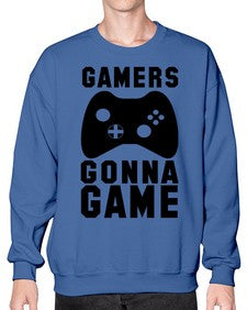 gamers gonna game 93# - video games- Sweatshirt - Crew