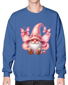 gnome with butterfly 02# - gnome- Sweatshirt - Crew