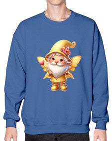 gnome with butterfly 05# - gnome- Sweatshirt - Crew