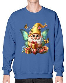 gnome with butterfly 07# - gnome- Sweatshirt - Crew