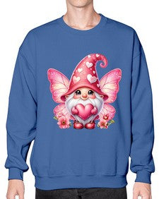 gnome with butterfly 08# - gnome- Sweatshirt - Crew
