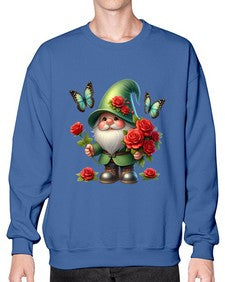 gnome with butterfly 11# - gnome- Sweatshirt - Crew