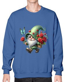 gnome with butterfly 24# - gnome- Sweatshirt - Crew