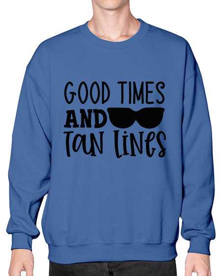 good times and tan lines Style 99# - summer- Sweatshirt - Crew