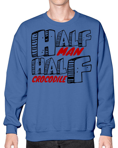 half man half crocodile - alligator- Sweatshirt - Crew