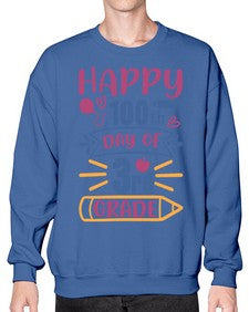 happy th day of third grade 254# - third grade- Sweatshirt - Crew