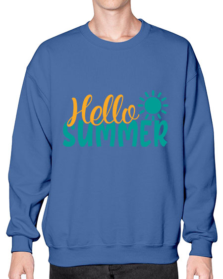 hello summer Style 98# - summer- Sweatshirt - Crew