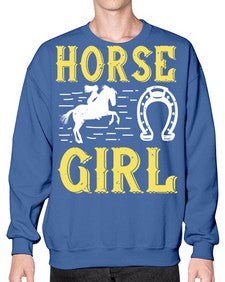 horse girl Style 51# - horse- Sweatshirt - Crew
