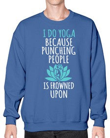 i do yoga  275# - yoga- Sweatshirt - Crew