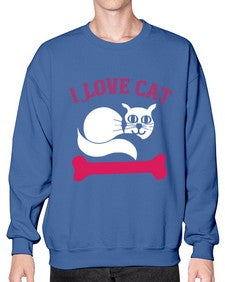 i love cat Style 55# - cats- Sweatshirt - Crew