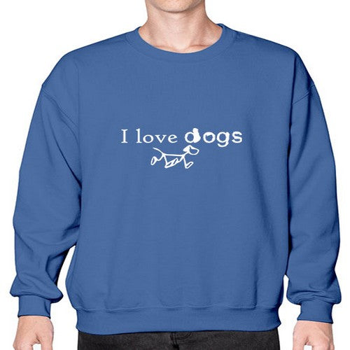 i love dog 33# - dogs- Sweatshirt - Crew