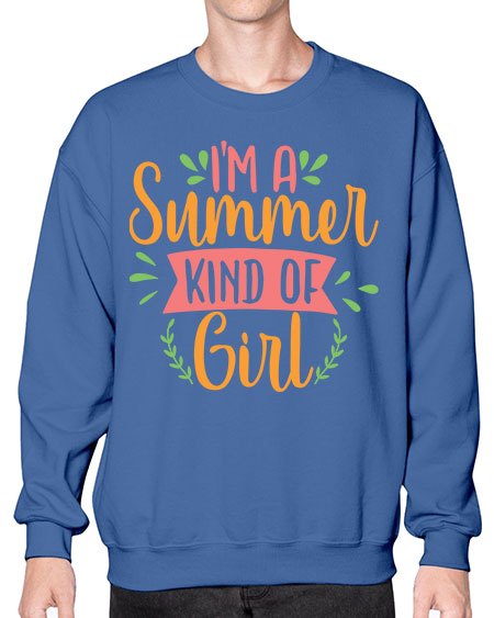 im a summer kind of girl 94# - summer- Sweatshirt - Crew