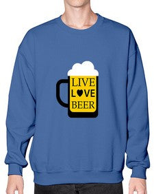 live love beer 1339# - beer- Sweatshirt - Crew