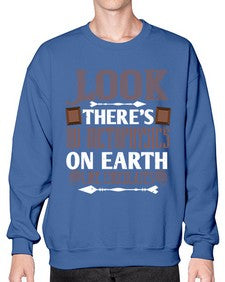 look theres no metaphysics on earth like chocolates 513# - chocolate- Sweatshirt - Crew