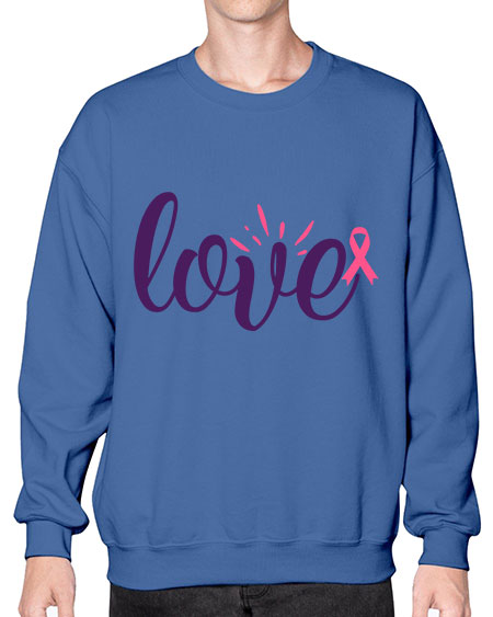 love Style 7# - breast cancer- Sweatshirt - Crew