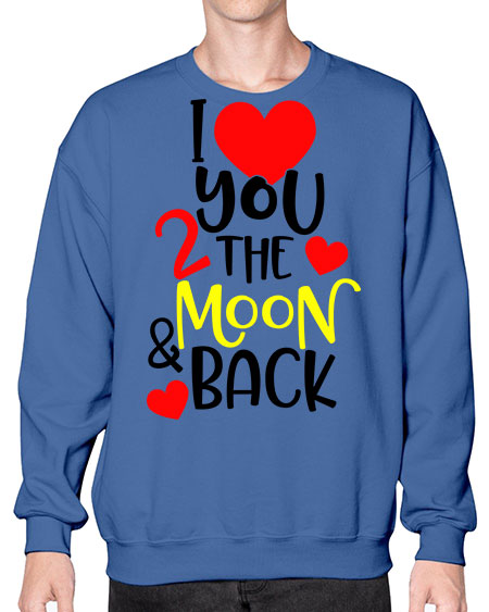 lovemoonback 3# - moon- Sweatshirt - Crew