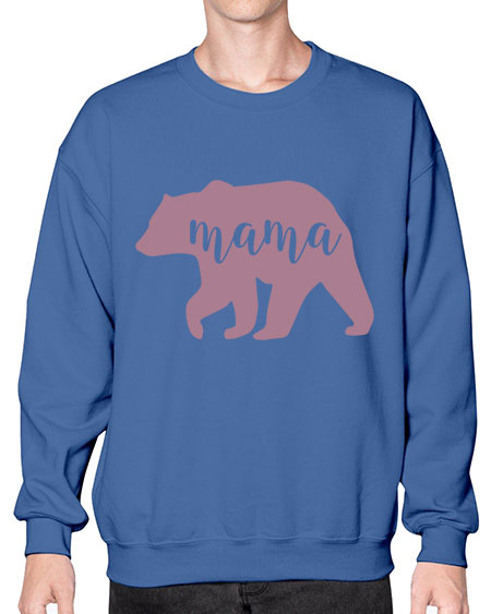mama bear 175# - bears - animals- Sweatshirt - Crew