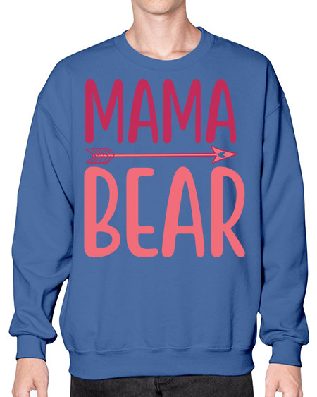 mama bear 181# - bears - animals- Sweatshirt - Crew