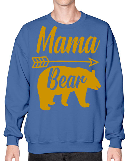 mama bear 185# - bears - animals- Sweatshirt - Crew