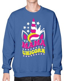 mama unicorn 285# - unicorn- Sweatshirt - Crew