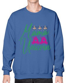 mama unicorn 288# - unicorn- Sweatshirt - Crew