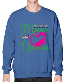 mama unicorn 292# - unicorn- Sweatshirt - Crew