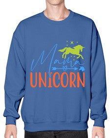 mama unicorn 297# - unicorn- Sweatshirt - Crew
