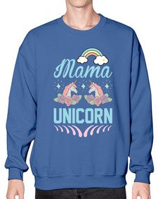 mama unicorn 301# - unicorn- Sweatshirt - Crew