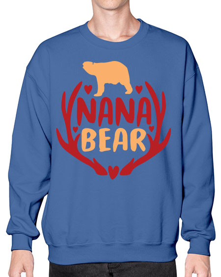 nana bear 195# - bears - animals- Sweatshirt - Crew