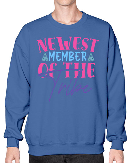 newest member of the tribe Style 166# - baby- Sweatshirt - Crew