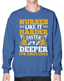 nurses like it harder Style 1245# - nurse- Sweatshirt - Crew