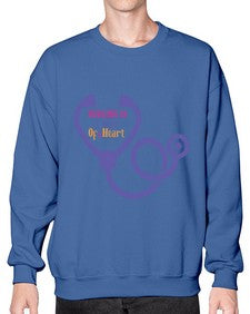 nursing is a work of heart Style 1266# - nurse- Sweatshirt - Crew