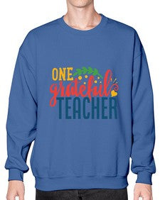 one grateful teacher Style 321# - teacher- Sweatshirt - Crew
